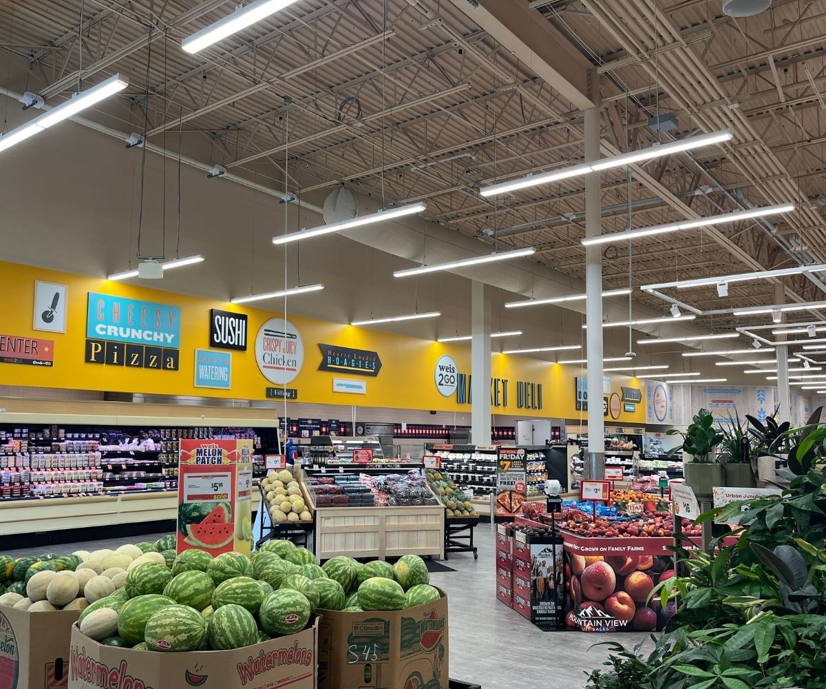 Grocery store construction in progress