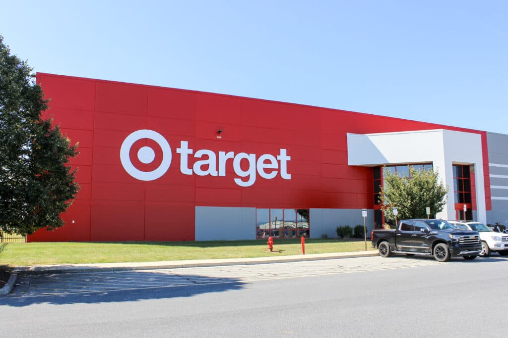 Target distribution center exterior repainted